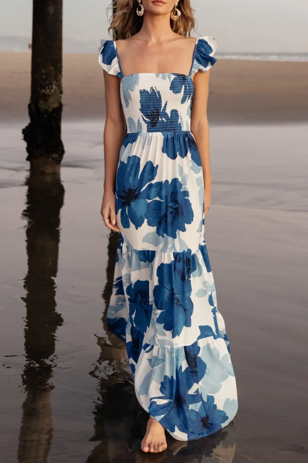 Light And Ethereal Blue Floral Dress