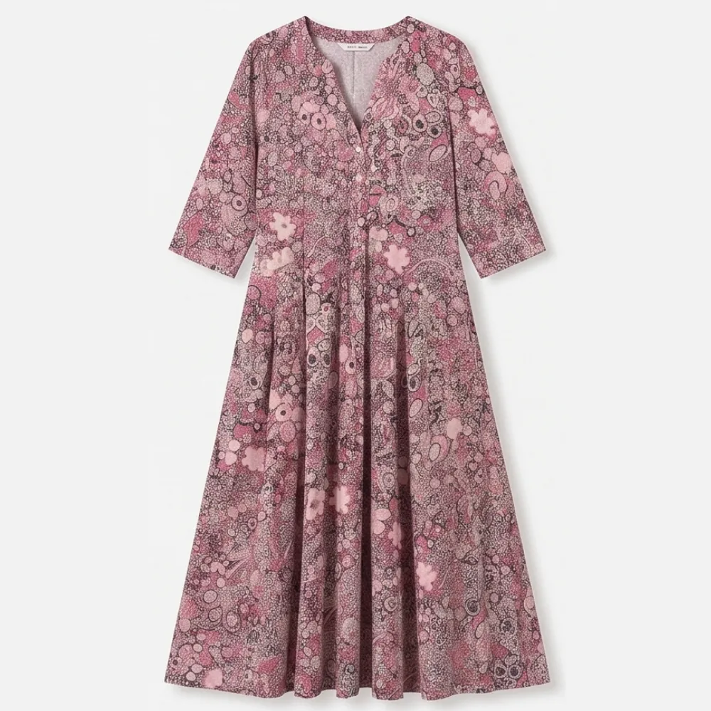 Pocket Floral Flattering Midi Dress