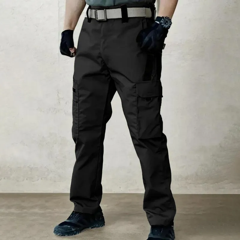 Men's durable outdoor training pants, men's multi-pocket work pants