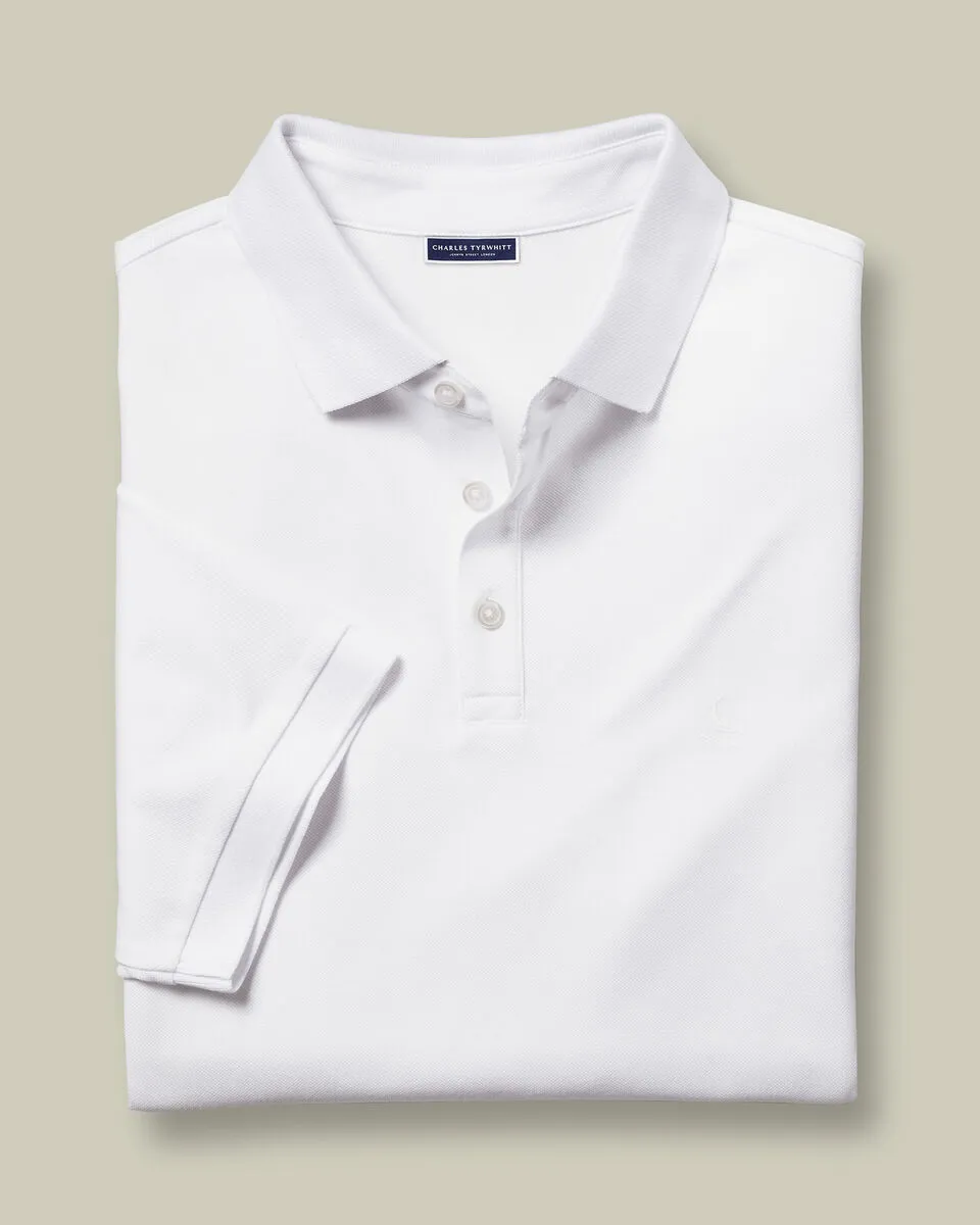 Men'S Casual Business POLO Shirt, Breathable Pique Fabric