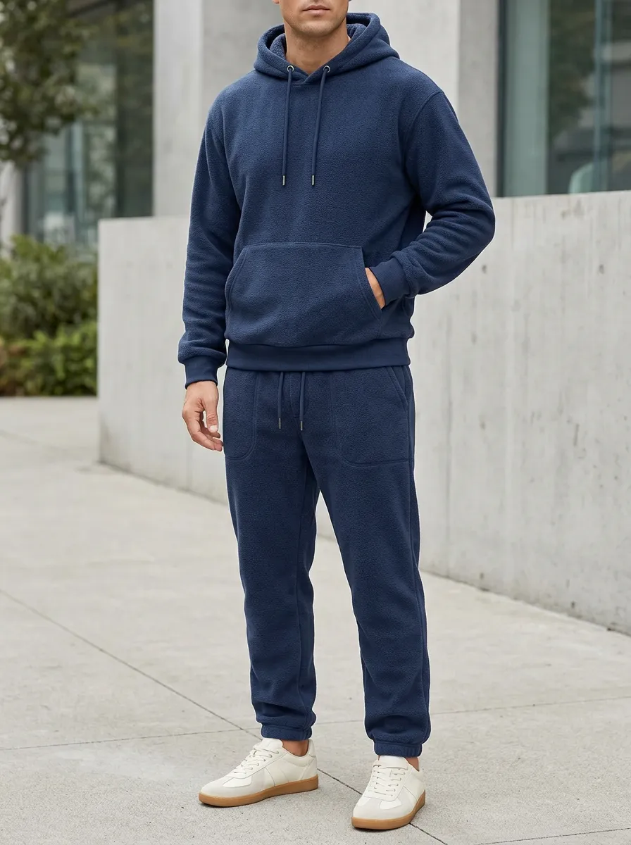 Men's Everyday Fleece Hoodie with Joggers Outfit