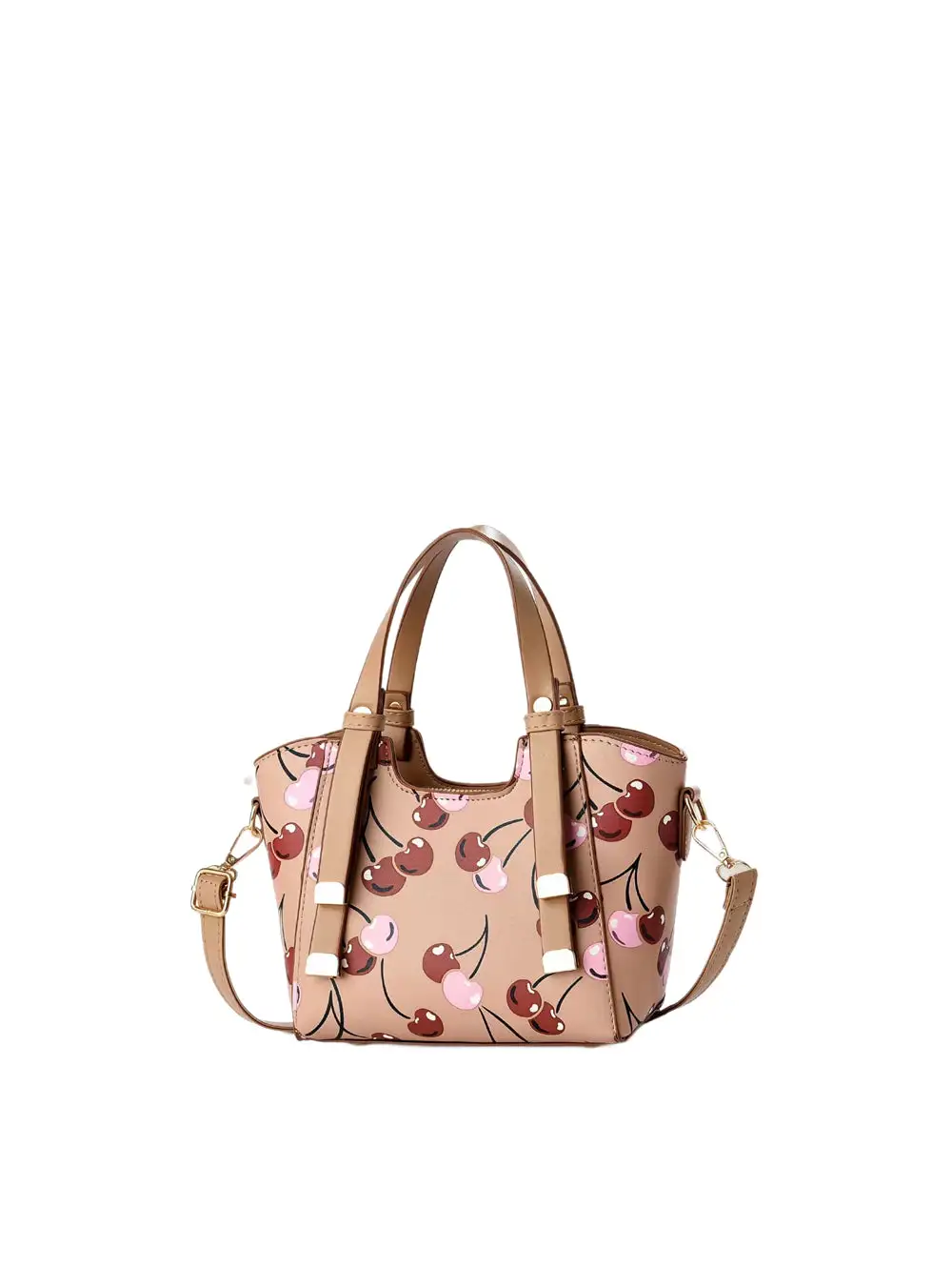 Cherry Print Satchel Bag