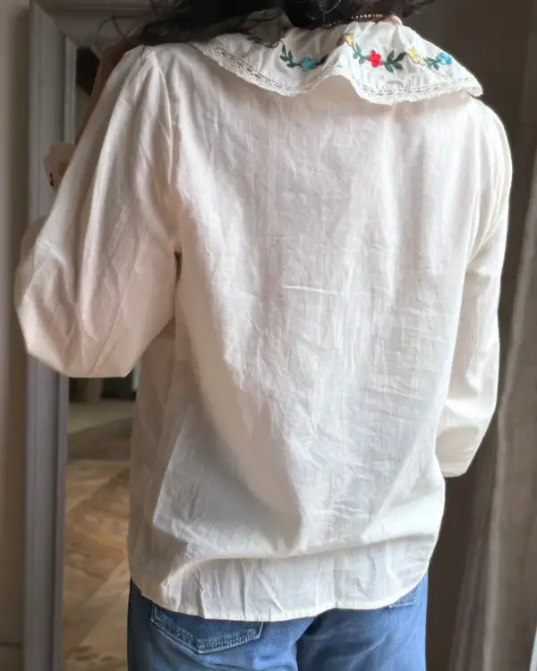 Cotton Ruffled Blouse