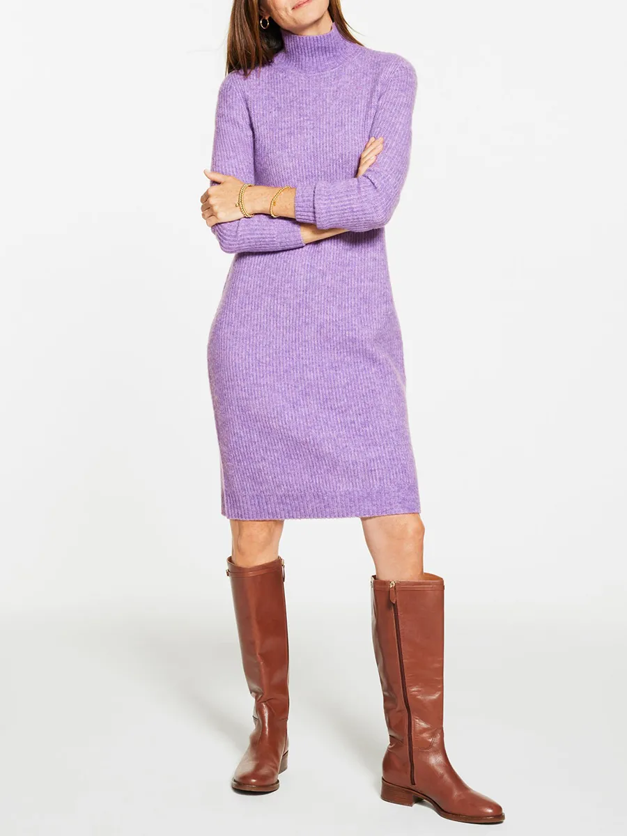 Women'S Stylish Slim-Fit Knit Midi Dress