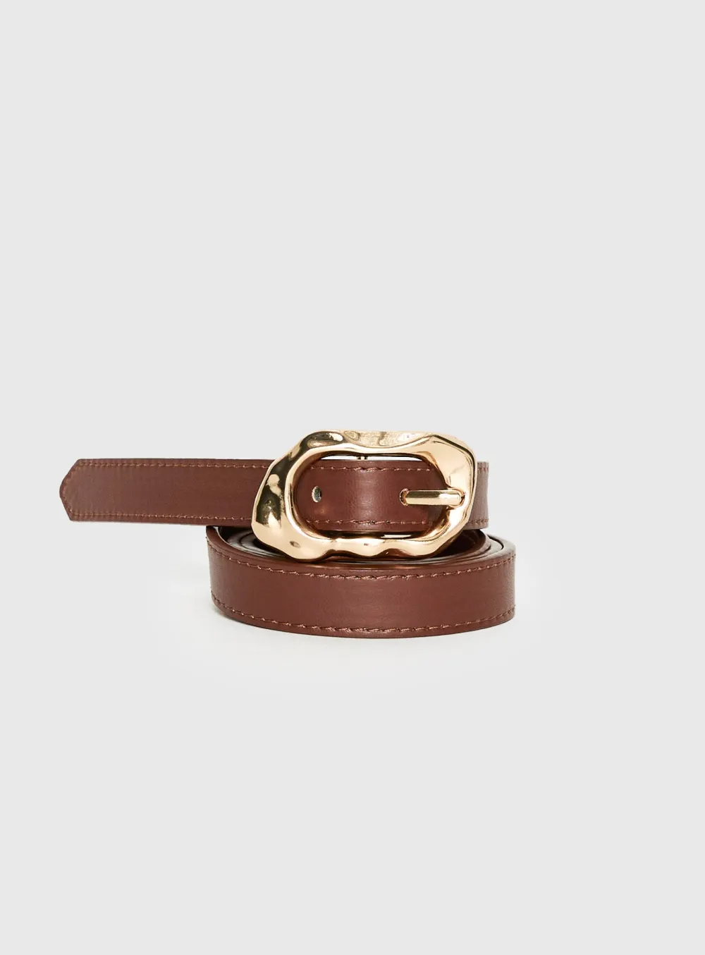 Irregular Metal Buckle Belt