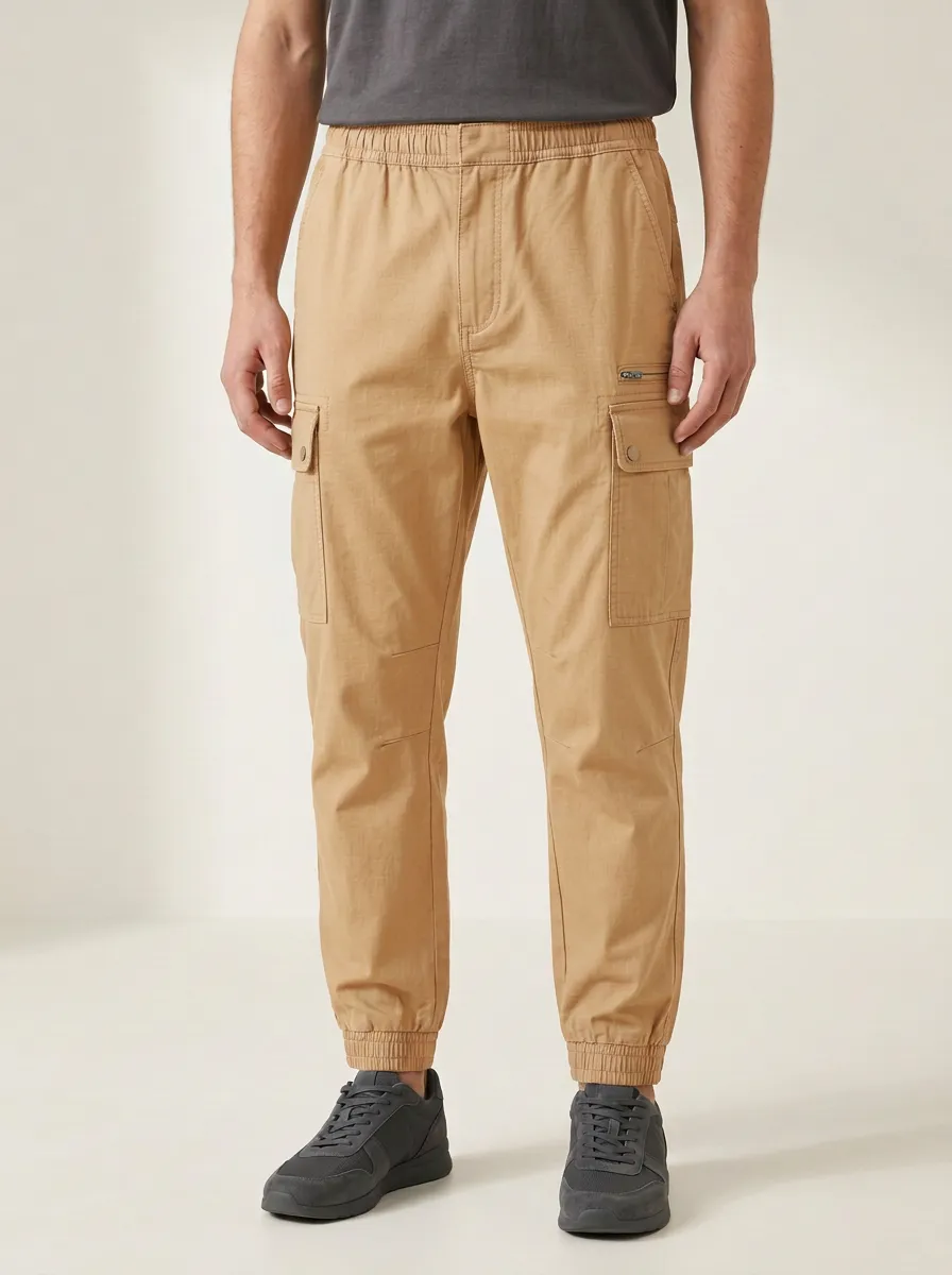 Utility Elastic-Cuff Men's Cargo Pants