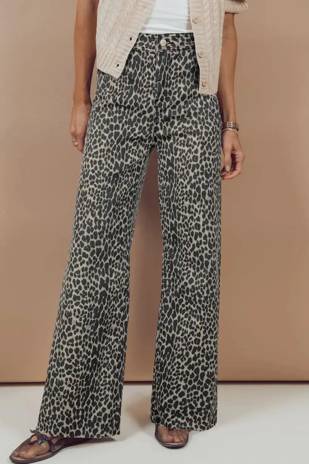 Polished High Rise Wide Leg Jeans