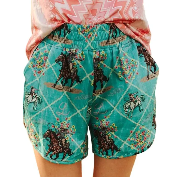 Western Inspired High Rise Everyday Shorts