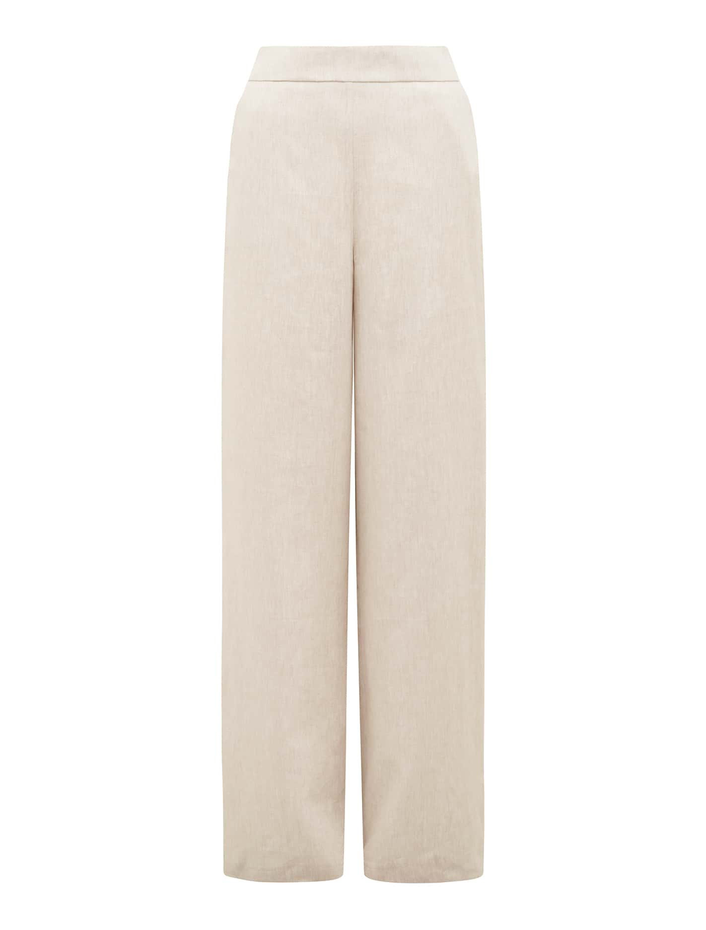 Linen Wide-Leg Pants