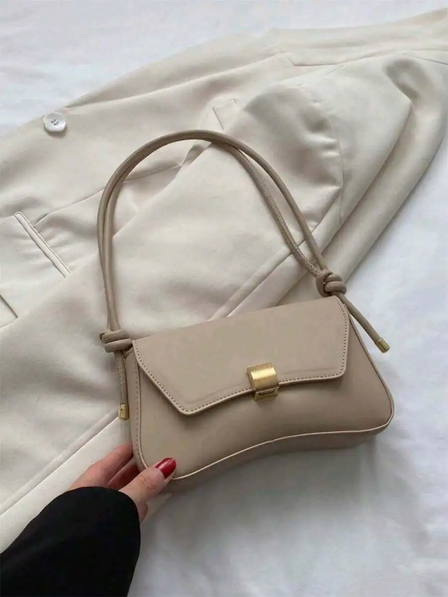 Mini Square PU Bag – Colorful Pattern, Flap Closure & Adjustable Strap