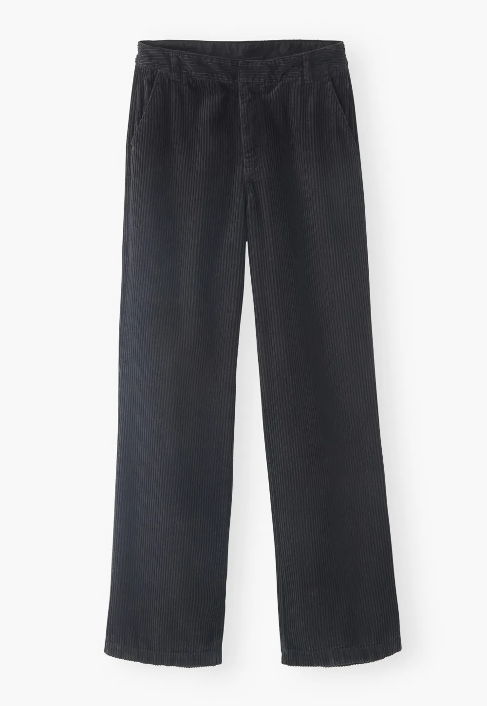 Straight-leg cord trousers cotton cord