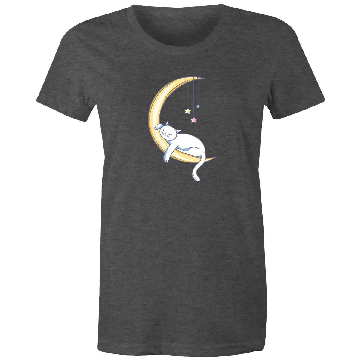 Cat Sleeping on Moon T-Shirt