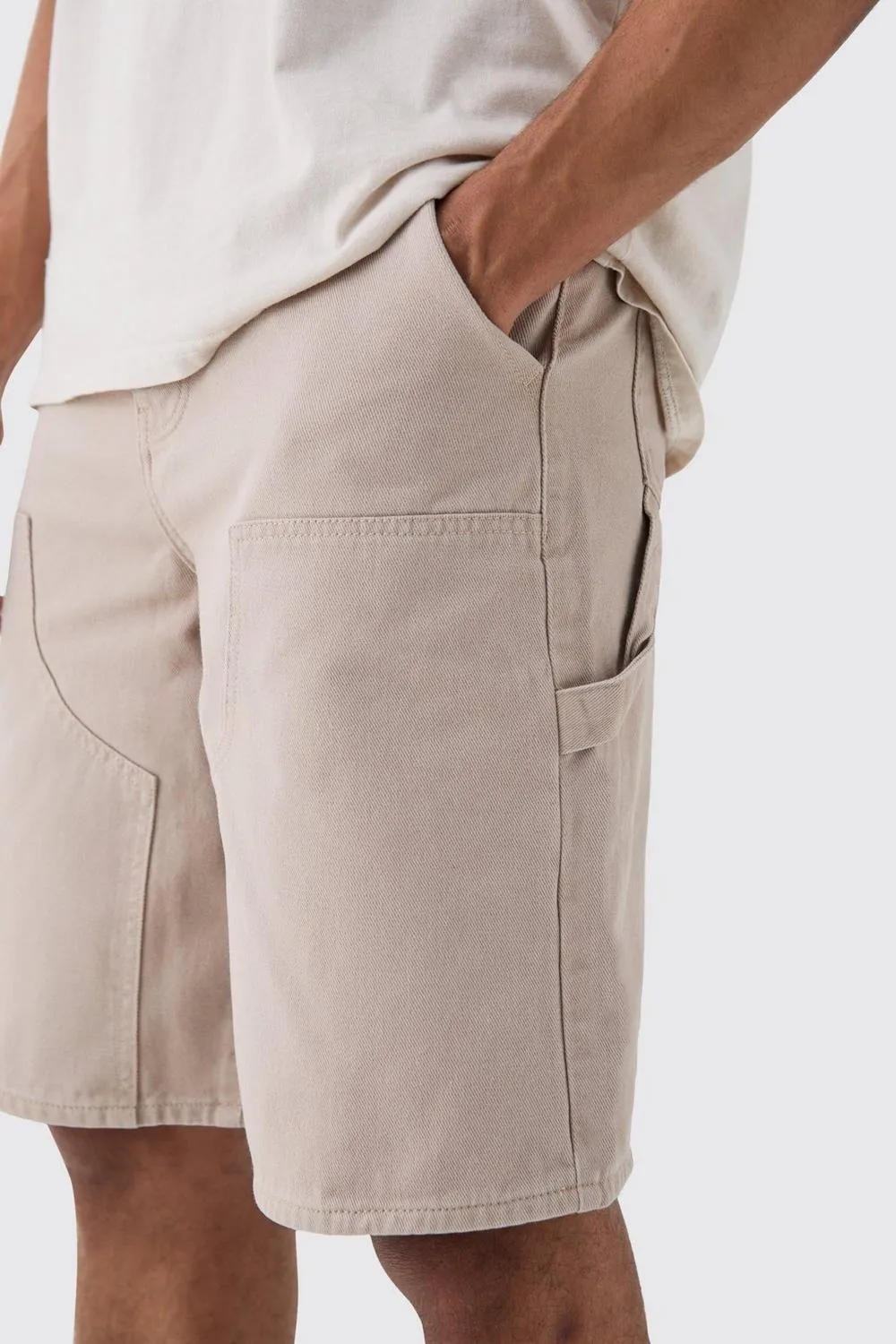 Regular Carpenter Overdyed Spring And Summer Comfort Denim Jorts