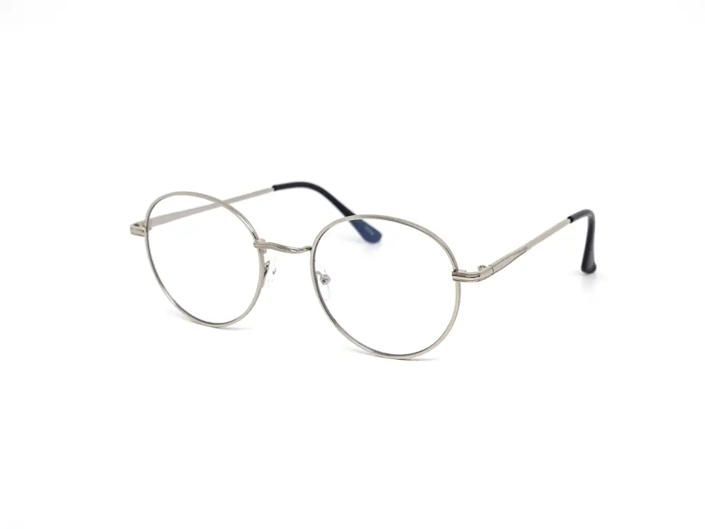 12-Pack Classic Metal Round Blue Light Glasses