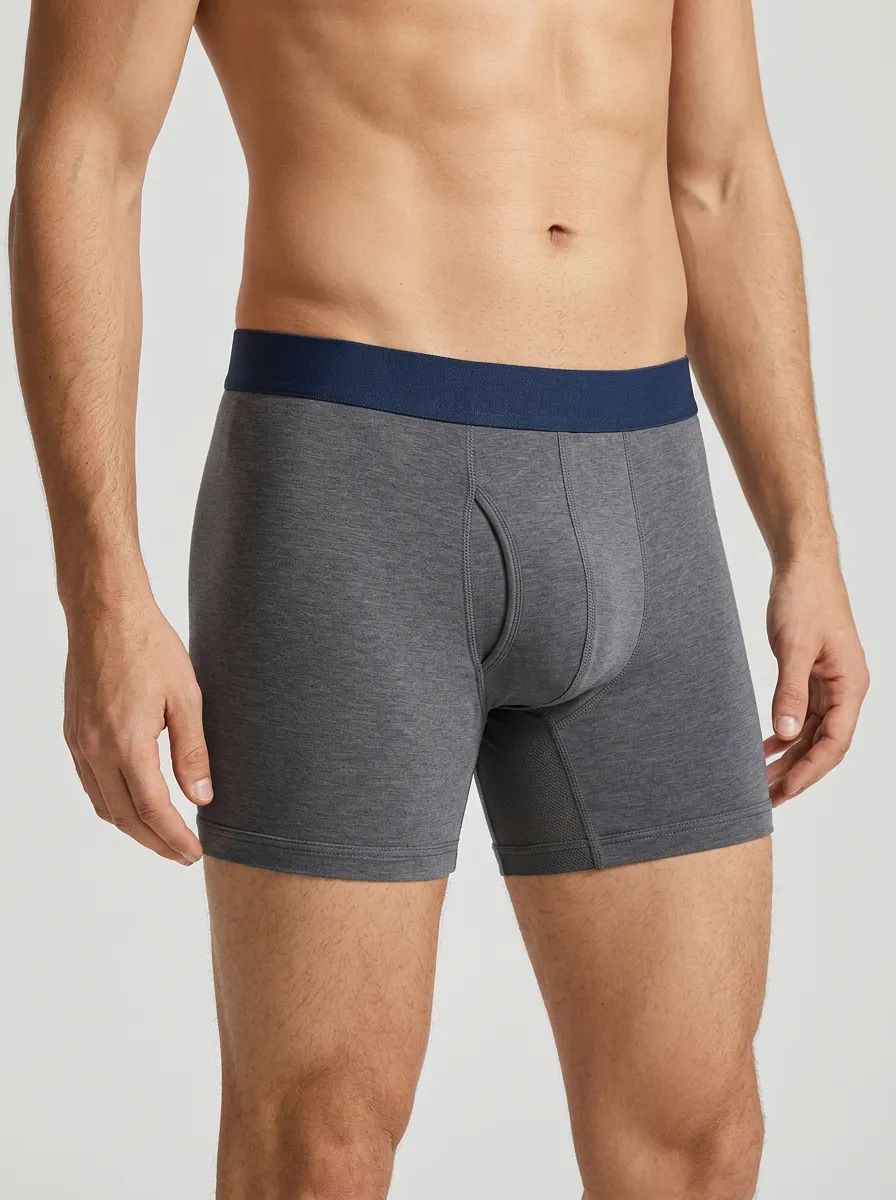 Everyday Waistband Detail Design Men's Boxer Briefs