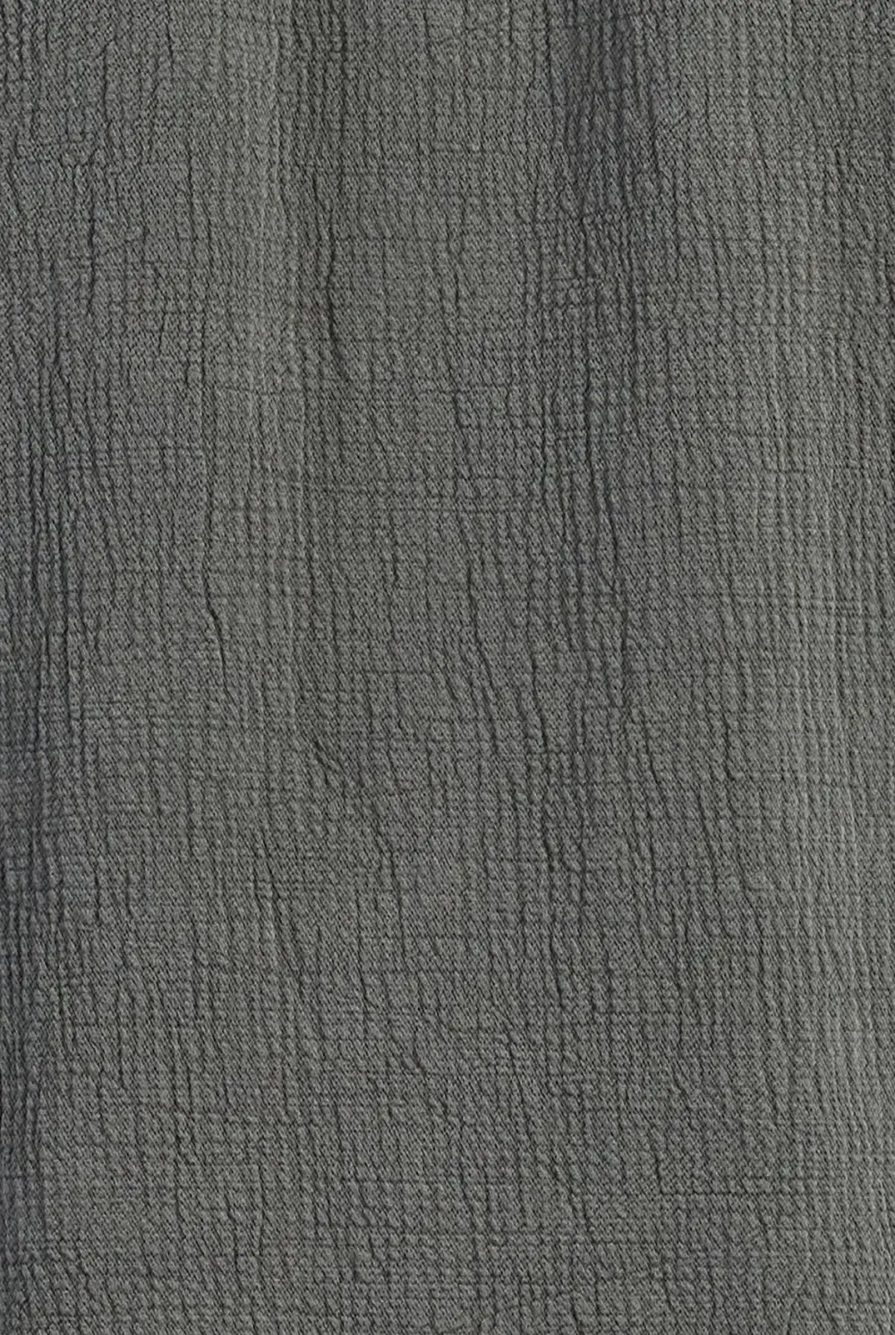 Gray Textured Button Down Overshirt