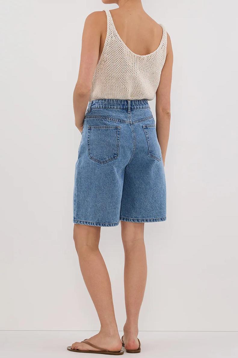 BLUE BERMUDA DENIM SHORT