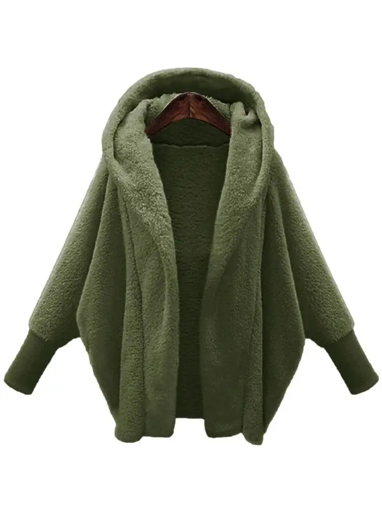 Open-Front Fisherman Knit Coat