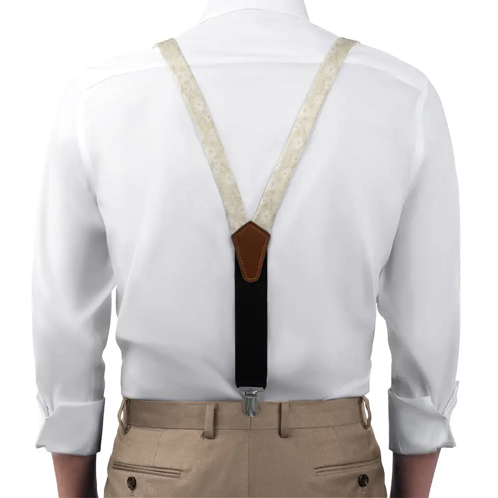 Flowy Floral Pattern Suspenders