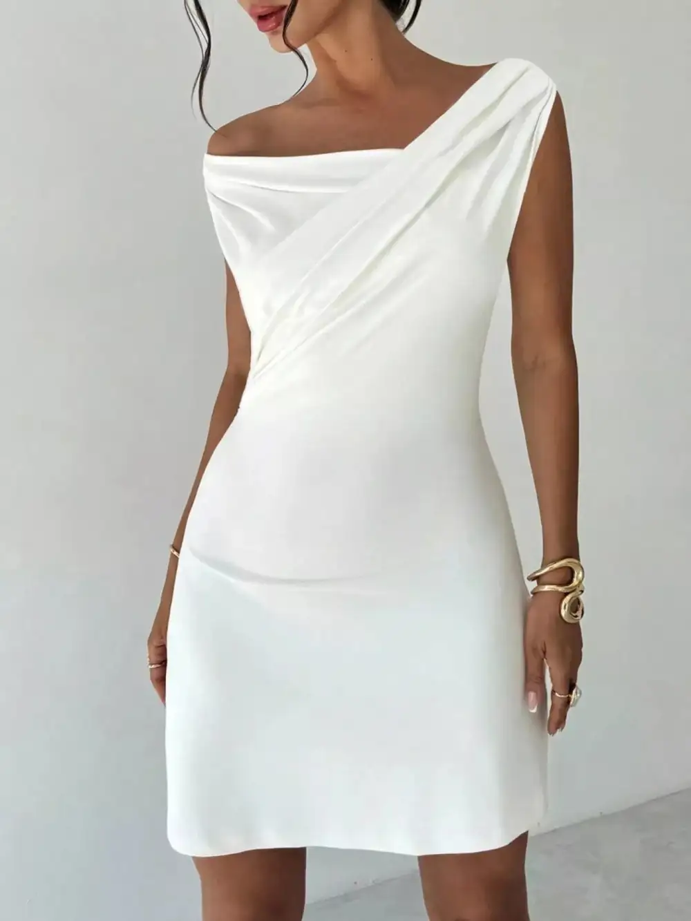 Structured Shape Elegant Mini Dress