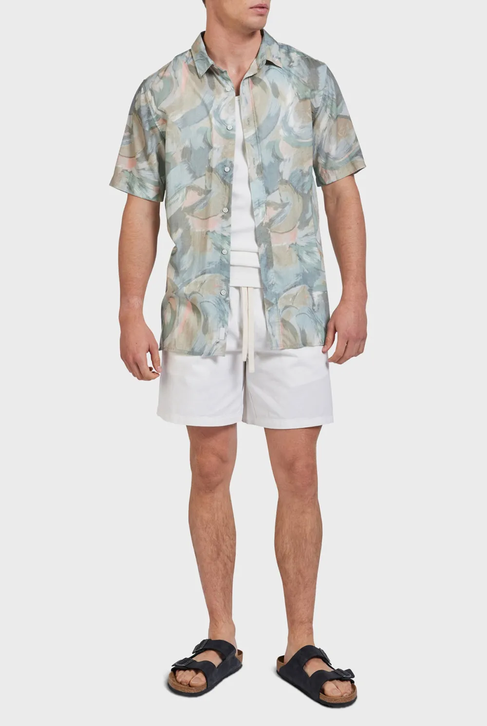 Oceanside Short Sleeve Shirt-Multi