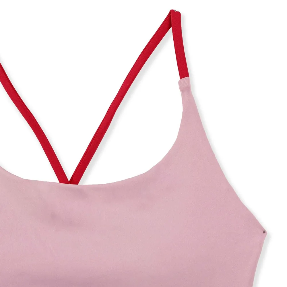 Women's Plain Criss Cross Sports Top