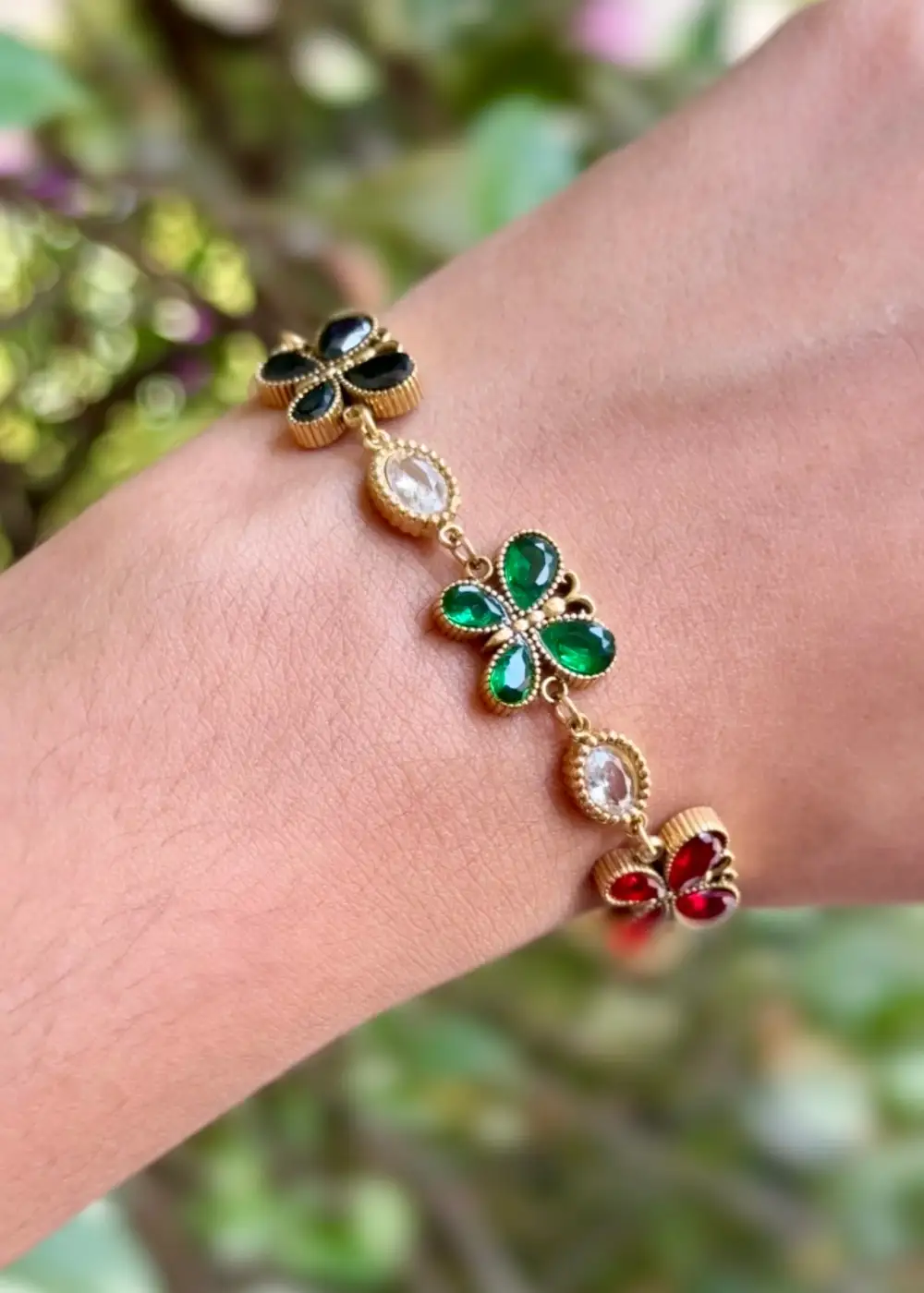 Royal Bloom Gem Bracelets