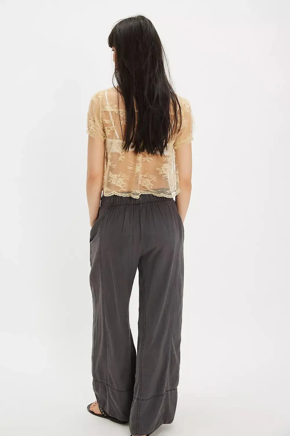 Day' End Linen Pull-On Pants
