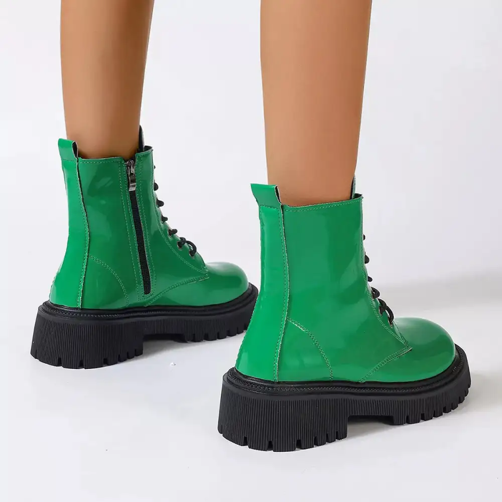 Lace Up Platform Combat Boots