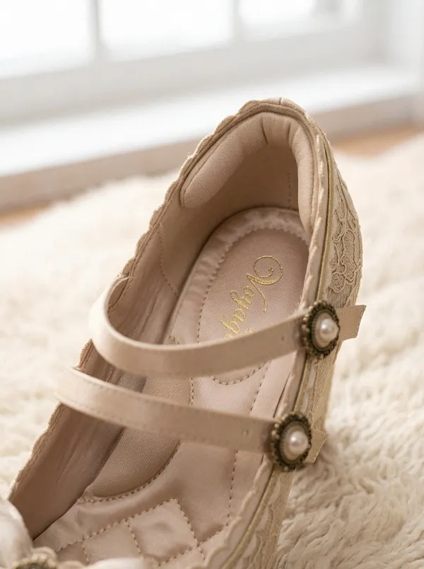 Lace Pearl Women's Bavarian Occasion Heels