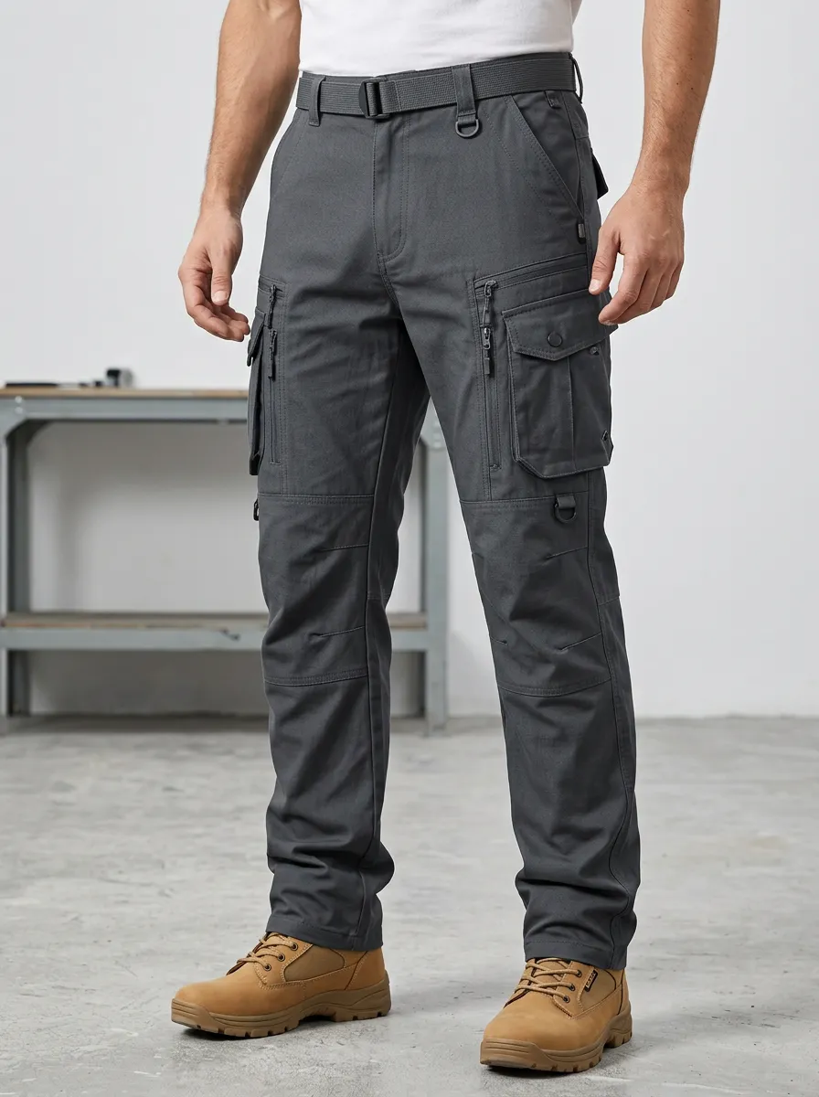 Outdoor-Ready Multi Pocket Field Style Men's Work Pants