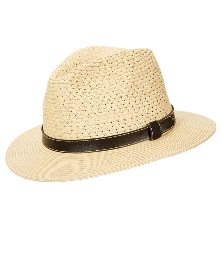 Stylish Beige Woven Sun Protection Hat