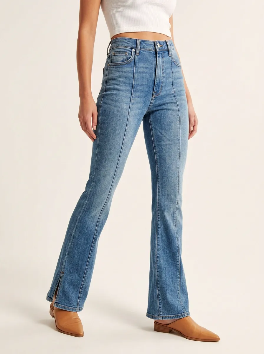 Weekend High-Waist Women's High-Waist Stretch Flare Jeans