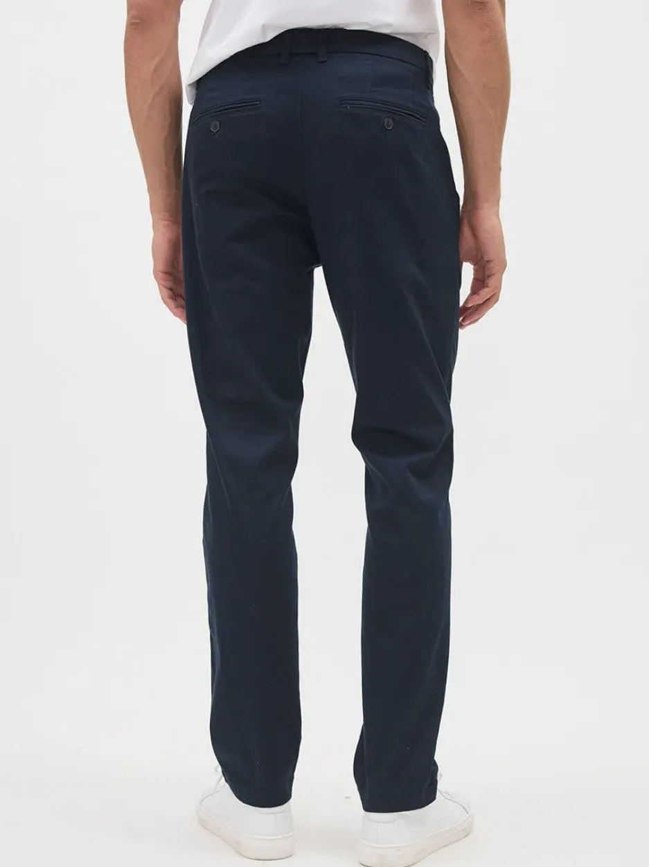 Navy Commuting Style Mid-Wais Pant