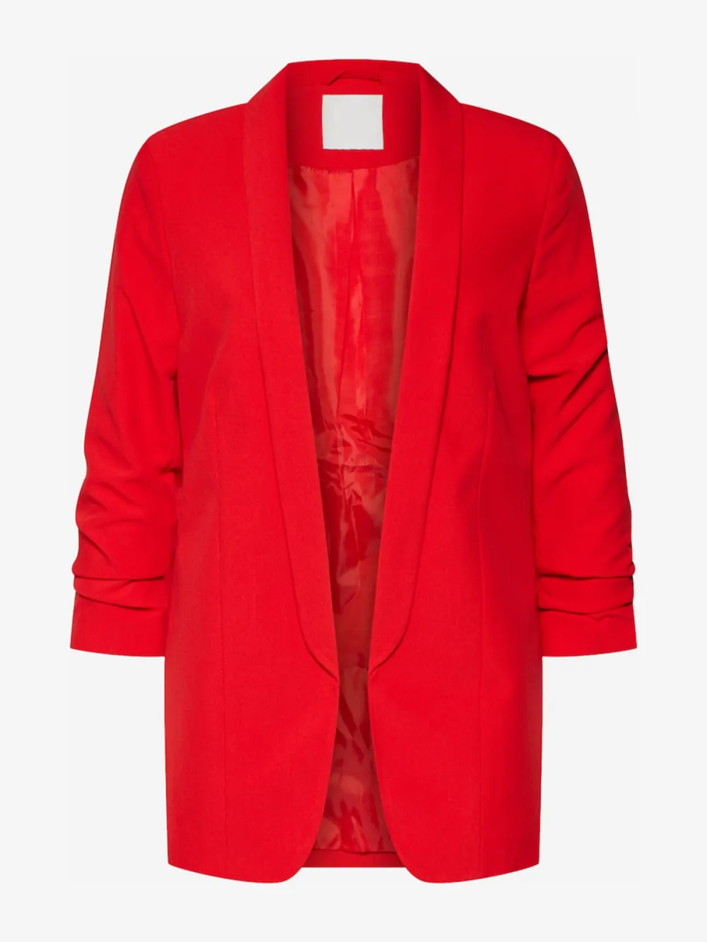 Red Plain Colored Soft Feel Blazer