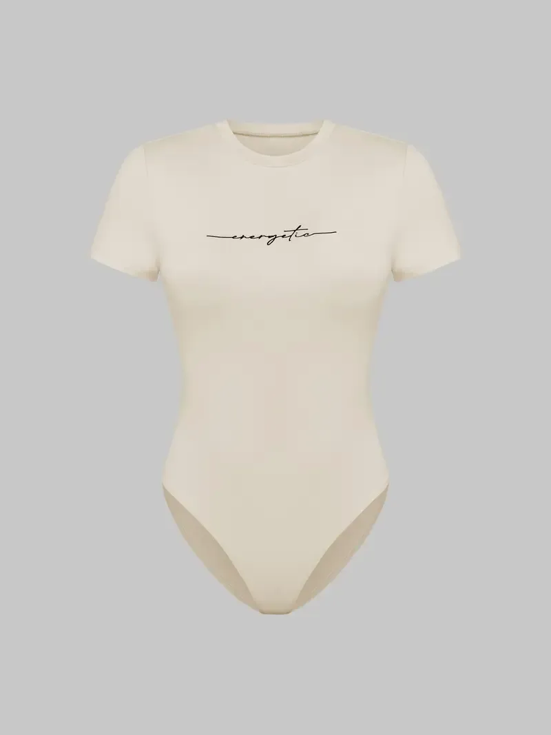 (3-SETS)Women'S Casual  Print Short Sleeve Round Neck TightJumpsuit And Waist Tie Wide Leg Pants With Pockets Set