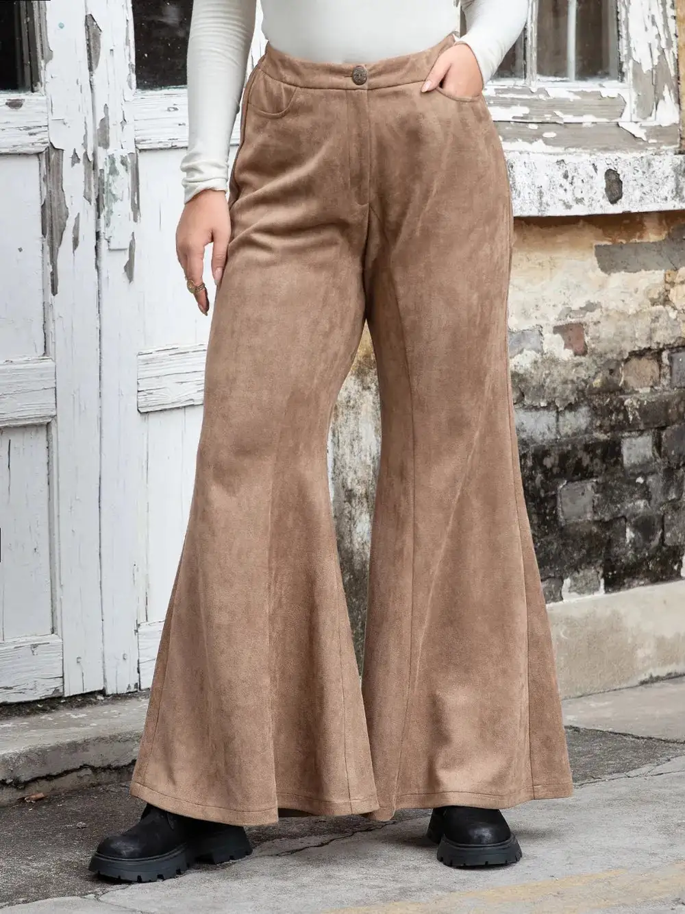 Pocket Detail High Waist Pants