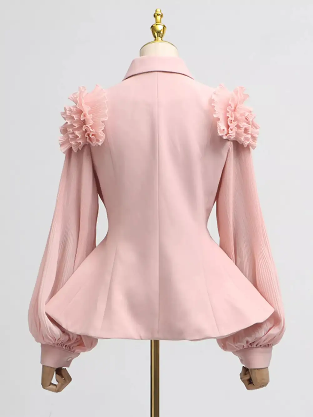 Textured Collared Button Front Detail Coordinated Set