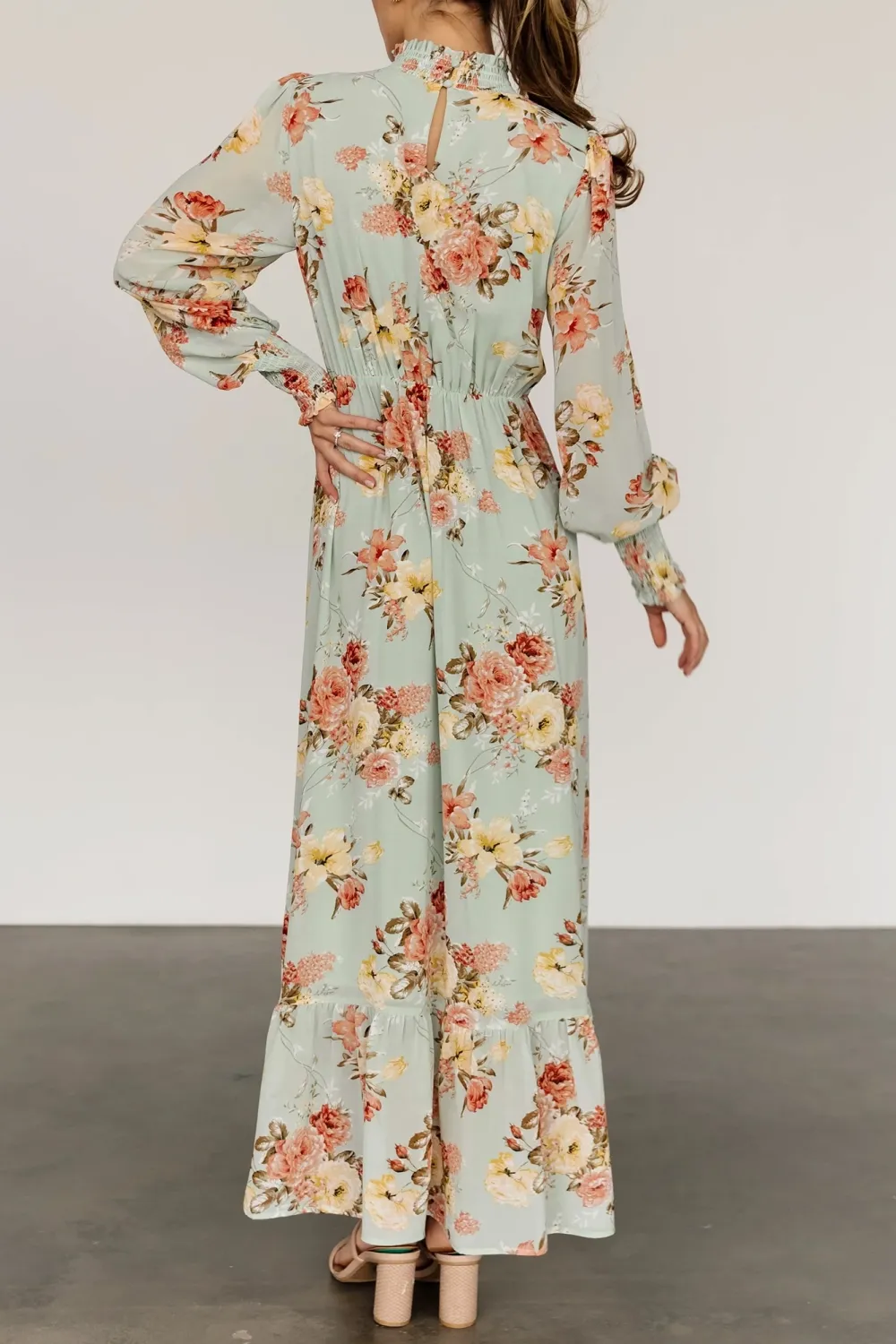 High Neck Temperament Comfortable High Waist  Dress