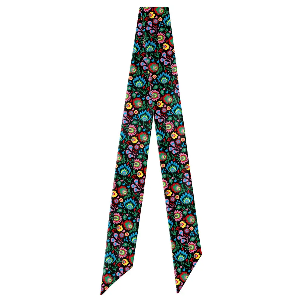Electric Daisy Floral Pattern Hair Scarf