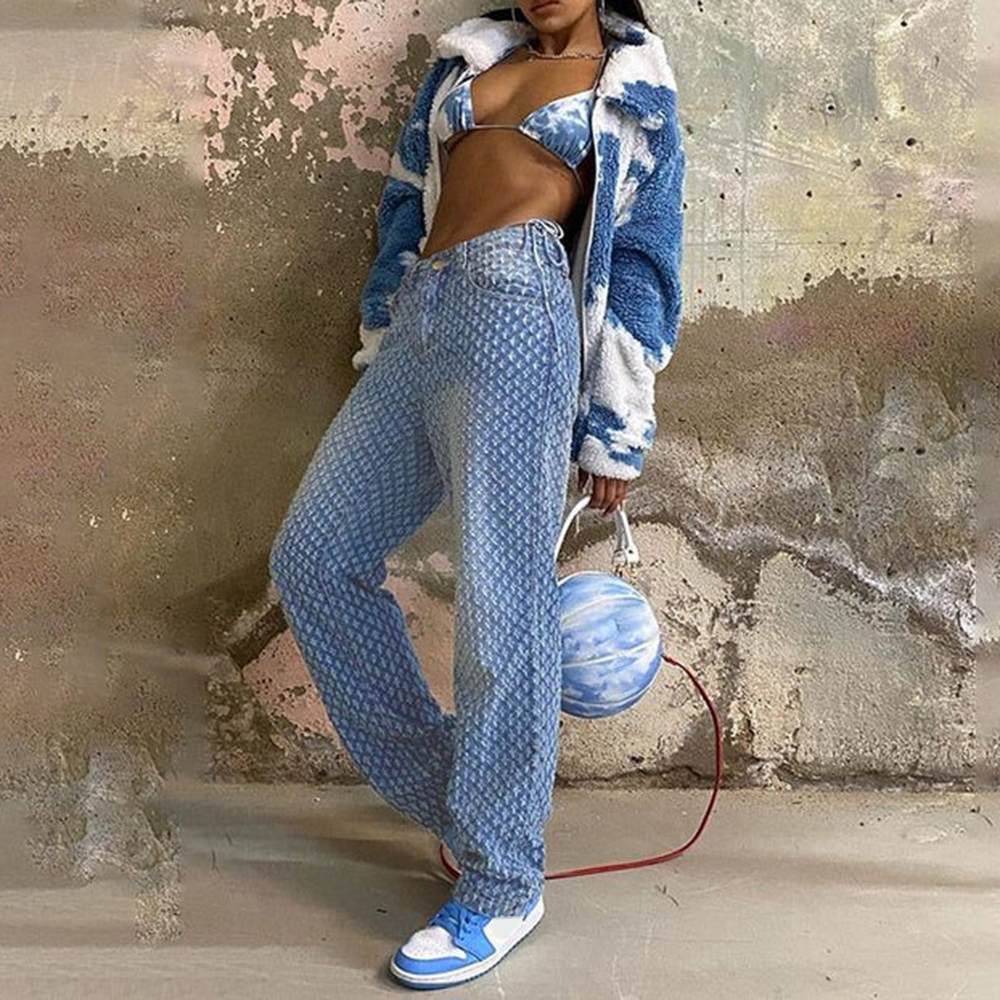 Vintage High Waist Ripped Jeans