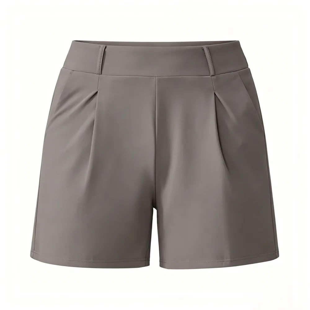 High-waisted casual summer shorts