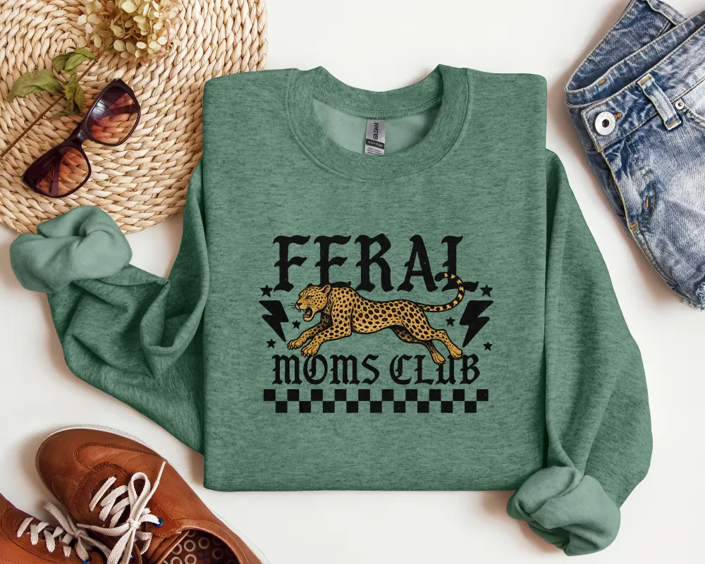 Mom Club Graphic Crewneck Sweatshirt