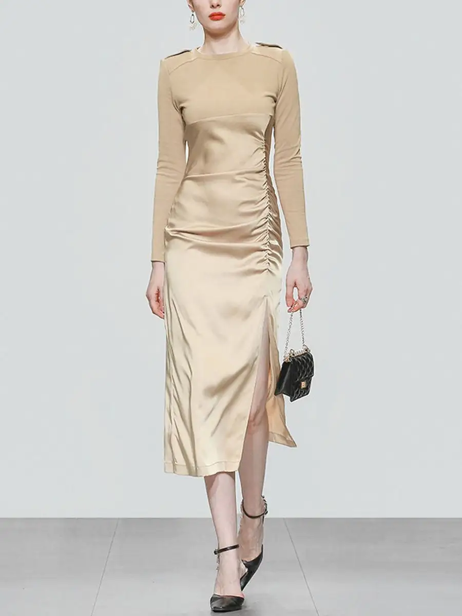 Satin Maxi Dress