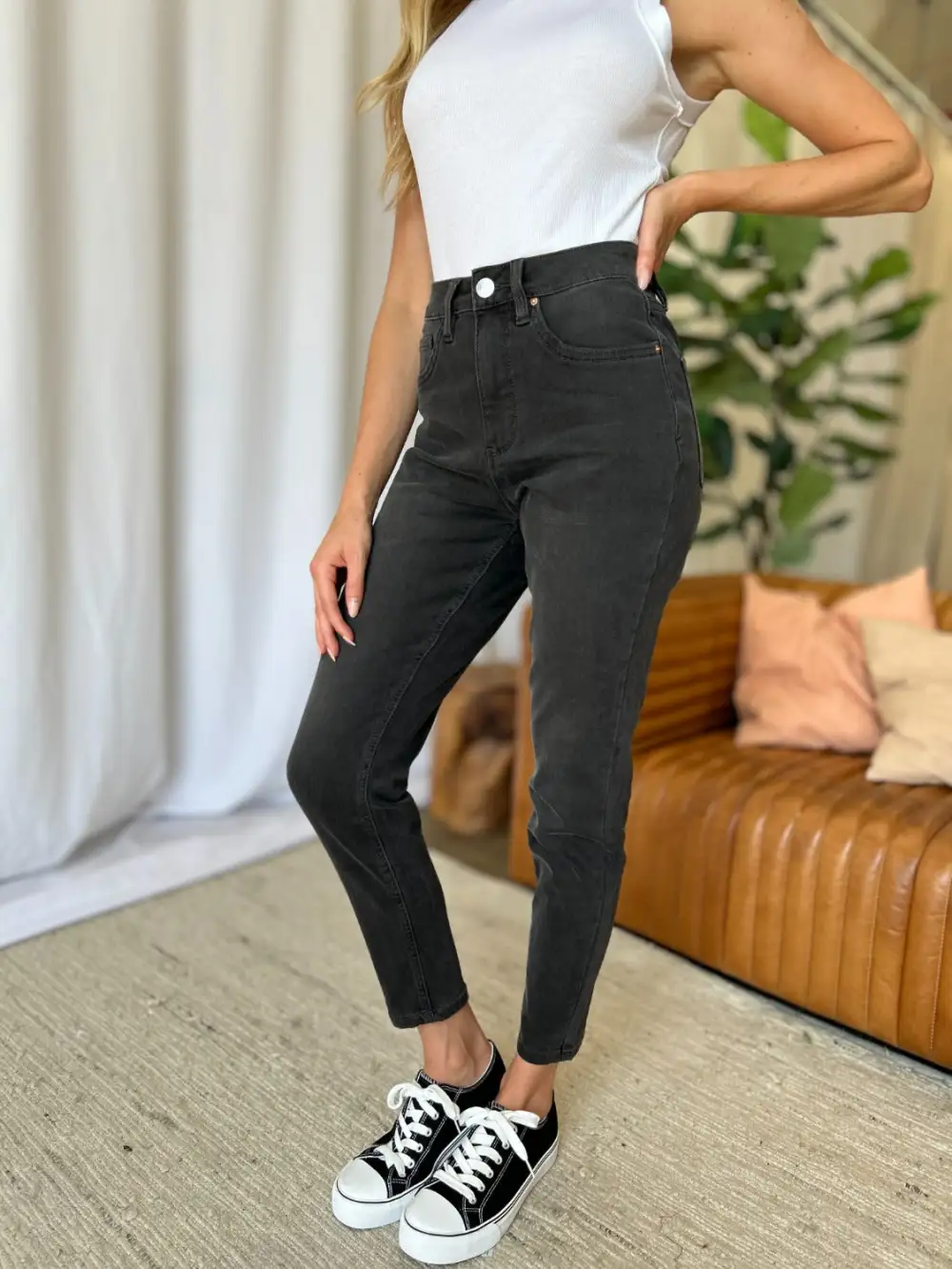 Classic High Waist Skinny Denim Jeans