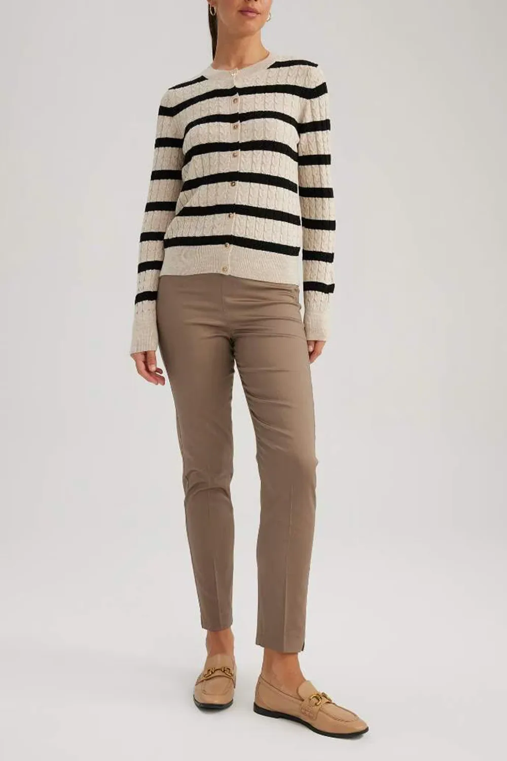 Normal Waist Satin Trousers