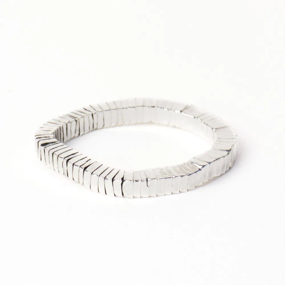 Square Bead Stretch Bracelet