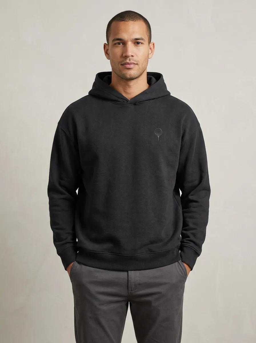 Structured Ball-On-Tee Golf Casual Hoodie