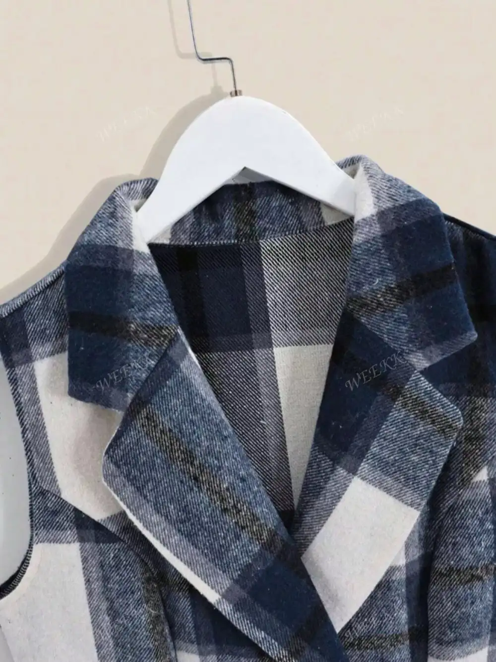 Plaid Sleeveless Dress Casual