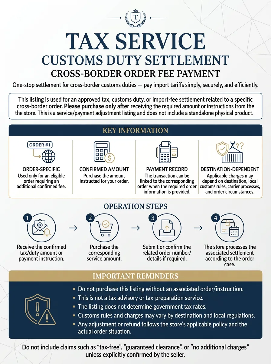 Customs Duty Settlement Tax Customs Duty Settlement Service